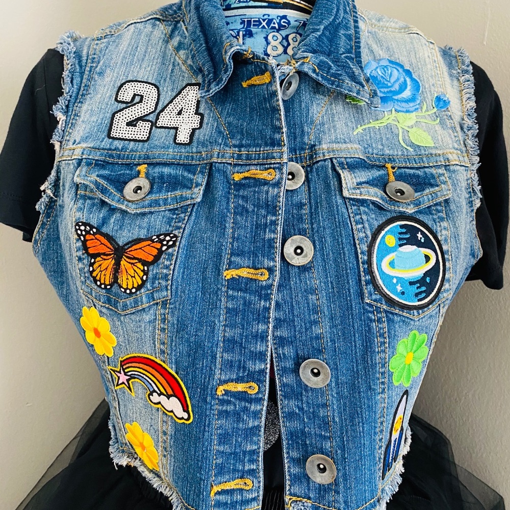 Denim Patch Vest 24